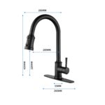 Touch Kitchen Faucet with Pull Down Sprayer,Single Handle High Arc  Pull out Kitchen Faucet,Single Level Stainless Steel Kitchen Sink Faucets with Pull down Sprayer - Image 17