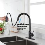 Touch Kitchen Faucet with Pull Down Sprayer,Single Handle High Arc  Pull out Kitchen Faucet,Single Level Stainless Steel Kitchen Sink Faucets with Pull down Sprayer - Image 18
