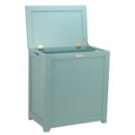 Oceanstar Storage Laundry Hamper, Turquoise - Image 2