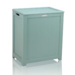 Oceanstar Storage Laundry Hamper, Turquoise - Image 6
