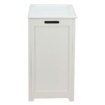 Oceanstar Storage Laundry Hamper, White - Image 4