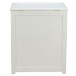 Oceanstar Storage Laundry Hamper, White - Image 5