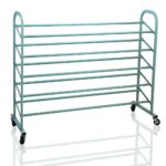 Oceanstar 5-Tier Metal Shoe Rack, Turquoise - Image 3