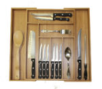 Oceanstar 5 Piece Bamboo Expandable Drawer Utensil Organizer Set - Image 2