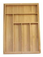 Oceanstar 5 Piece Bamboo Expandable Drawer Utensil Organizer Set - Image 3