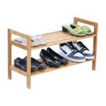 Oceanstar 2 Tier Bamboo Shoe Rack - Image 2