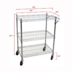 Oceanstar 3 Tier Heavy Duty All-Purpose Utility Cart - Image 3