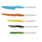 Oceanstar KS1217 6-Piece Non-Stick Coating knife set with Block, Elegant Black - Image 5