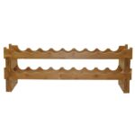 Oceanstar 18-Bottle Stackable Bamboo Wine Rack - Image 3