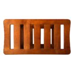 Oceanstar Solid Wood Spa Shower Bench with Storage Shelf, Teak Color Finish - Image 4