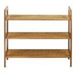 Oceanstar 3-Tier Bamboo Shoe Rack, Natural