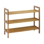 Oceanstar 3-Tier Bamboo Shoe Rack, Natural - Image 3