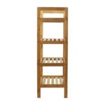 Oceanstar 4-Tier Bamboo Shoe Rack, Natural - Image 2