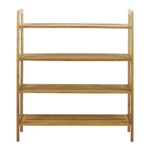 Oceanstar 4-Tier Bamboo Shoe Rack, Natural