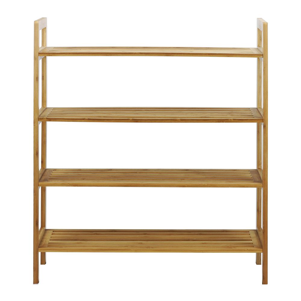 d0102hpyrhg.jpg Oceanstar 4-Tier Bamboo Shoe Rack, Natural - Image 1
