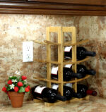 Oceanstar 12-Bottle Natural Bamboo Wine Rack WR1149 - Image 2