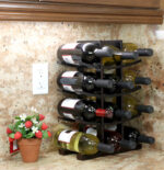 Oceanstar 12-Bottle Dark Espresso Bamboo Wine Rack WR1132 - Image 2