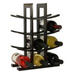 Oceanstar 12-Bottle Dark Espresso Bamboo Wine Rack WR1132 - Image 3