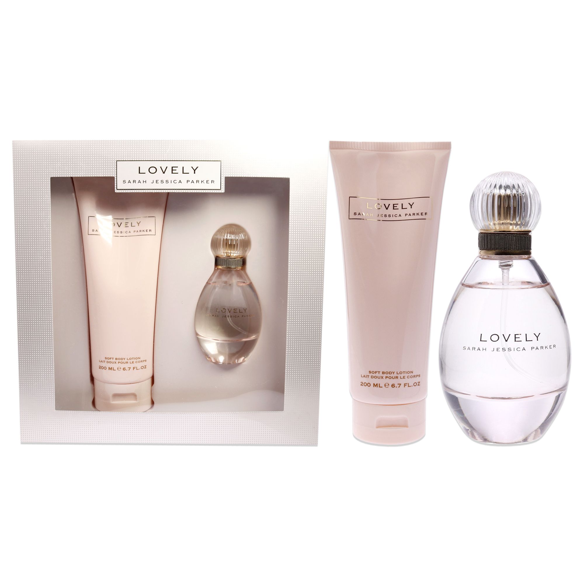 d0102hqatfg.jpg Lovely by Sarah Jessica Parker for Women - 2 Pc Gift Set 1.7oz EDP Spray, 6.7oz Soft Body Lotion - Image 1