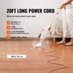 VEVOR Steam Mop, 8-in-1 Hard Wood Floor Cleaner with 7 Replaceable Brush Heads, for Various Hard Floors, Like Ceramic, Granite, Marble, Linoleum, Natural Floor Mop with 2 pcs Machine Washable Pads - Image 5