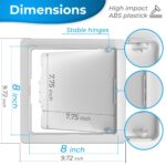 Access Panel for Drywall 8x8 inch Wall Hole Cover Access Door Durable Plastic White - Image 2