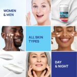 Retinol Cream for Face Collagen and Retinol Moisturizer with Hyaluronic Acid Day Night Anti Aging Retinol Face Moisturizer for Women Men Collagen Cream for Face Reduces Wrinkles Dryness 1.85 Oz - Image 3