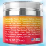 Retinol Cream for Face Collagen and Retinol Moisturizer with Hyaluronic Acid Day Night Anti Aging Retinol Face Moisturizer for Women Men Collagen Cream for Face Reduces Wrinkles Dryness 1.85 Oz - Image 8