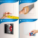 Access Panel for Drywall 22x22 inch Wall Hole Cover Access Door Durable Plastic White - Image 3
