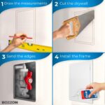 Access Panel for Drywall 12 x 16 inch Wall Hole Cover Access Door Heavy Durable Plastic White - Image 3