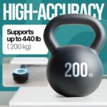 Digital Bathroom Scale for Body Weight EziGo Large Platform 12 inch 30cm, High Capacity 440lb 200kg, Accurate Scale for Adults, Elderly, Seniors, Pets, and Babies - Image 3