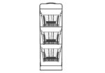 Oceanstar 3-Tier Metal Wire Storage Basket Stand with Removable Baskets – Black - Image 3