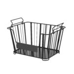 Oceanstar 3-Tier Metal Wire Storage Basket Stand with Removable Baskets – Black - Image 7