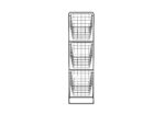 Oceanstar 3-Tier Metal Wire Storage Basket Stand with Removable Baskets – Black - Image 3