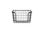 Oceanstar Stackable Metal Wire Storage Basket Set for Pantry, Countertop, Kitchen or Bathroom – Black, Set of 3 - Image 3