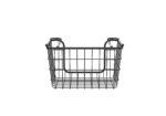 Oceanstar Stackable Metal Wire Storage Basket Set for Pantry, Countertop, Kitchen or Bathroom – Black, Set of 3 - Image 4
