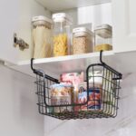 Oceanstar Stackable Metal Wire Storage Basket Set for Pantry, Countertop, Kitchen or Bathroom – Black, Set of 3 - Image 8