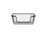 Oceanstar Stackable Metal Wire Storage Basket Set for Pantry, Countertop, Kitchen or Bathroom – Black, Set of 2 - Image 2