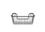 Oceanstar Stackable Metal Wire Storage Basket Set for Pantry, Countertop, Kitchen or Bathroom – Black, Set of 2 - Image 3