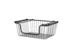 Oceanstar Stackable Metal Wire Storage Basket Set for Pantry, Countertop, Kitchen or Bathroom – Black, Set of 2 - Image 10