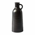 (4 pack)8" Black Ceramic Jug Vase - Image 3