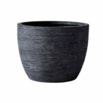 (4 pack)4.5" Textured Matte Ceramic Pot, Black, 1 - Piece - Image 2
