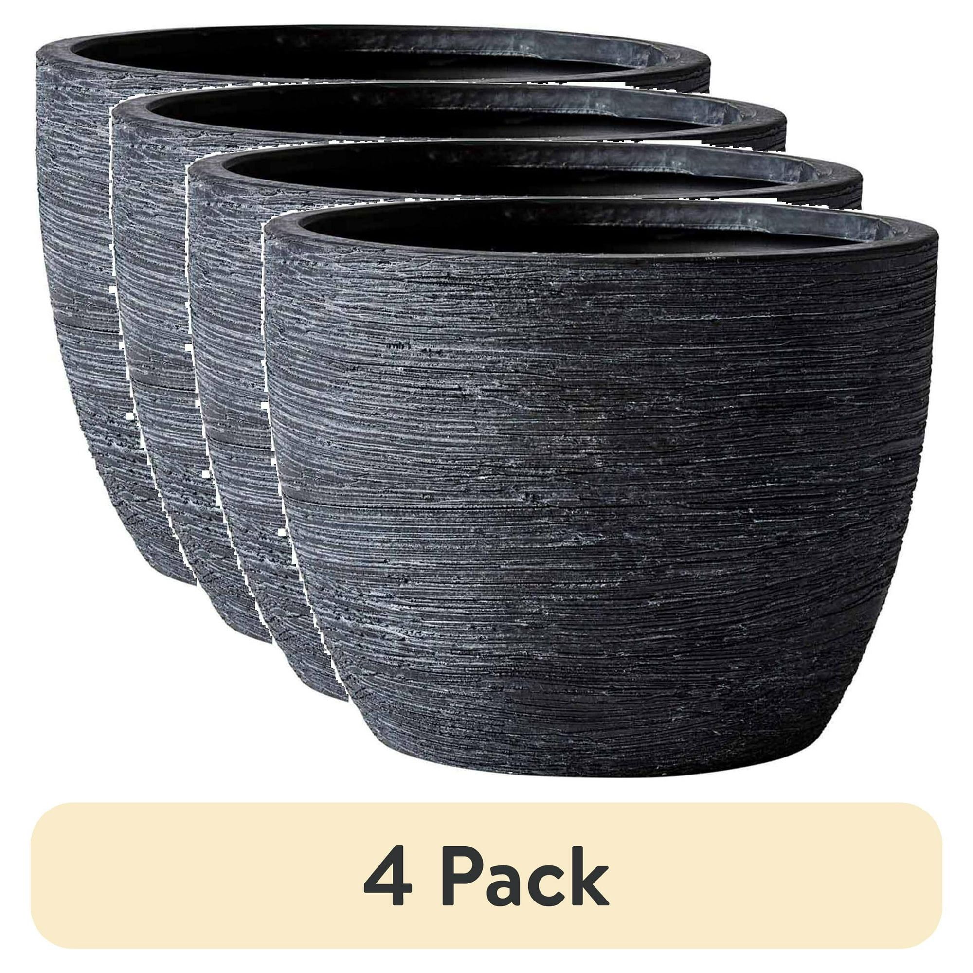 d0102x31vry.jpg (4 pack)4.5" Textured Matte Ceramic Pot, Black, 1 - Piece - Image 1