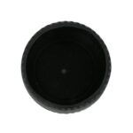 6 in Black Ceramic Ridge Planter - Image 3