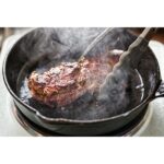 10.5" Round Non-Stick Pre-Seasoned Cast Iron Skillet Black - Image 2