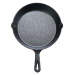 10.5" Round Non-Stick Pre-Seasoned Cast Iron Skillet Black