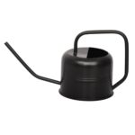 0.37 Gallon Metal Watering Can, Black