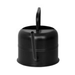 0.37 Gallon Metal Watering Can, Black - Image 4