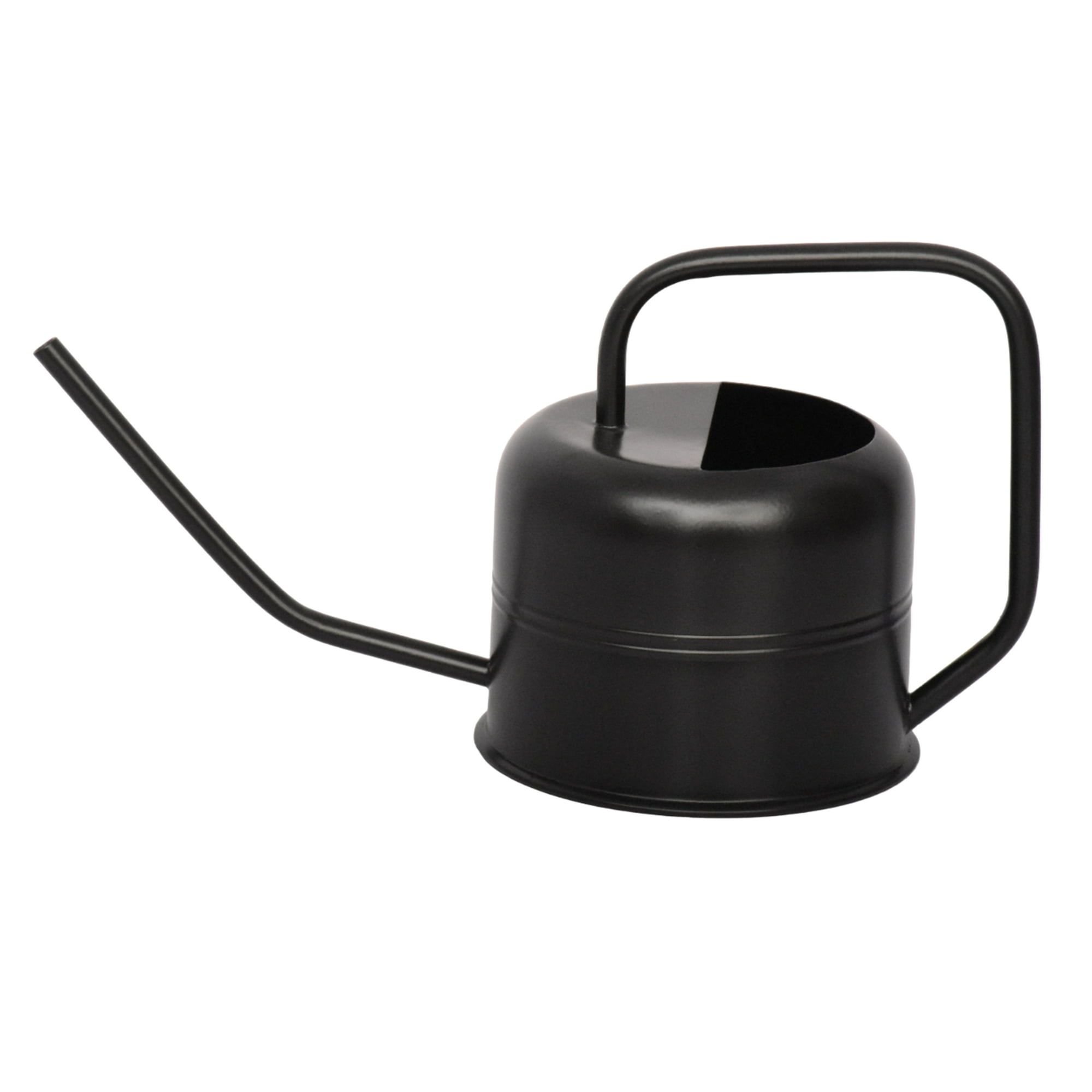 d0102x363r7.jpg 0.37 Gallon Metal Watering Can, Black - Image 1