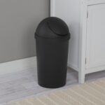 (2 pack) 3 Gallon Round SwingTop Wastebasket, Domed Push To Open Lid Trash Can, for Small Spaces - Image 5
