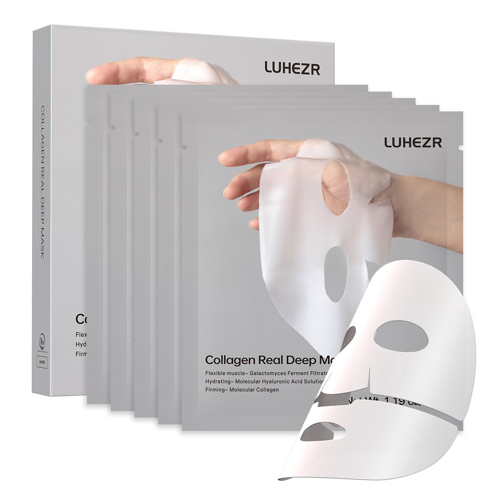 d0102x388a7.jpg 5 SHEETS/BOX Collagen Real Deep Face Masks Skincare Facial Masks for Women Skin Care Hydrating Firmness & Elasticity Support - Image 1